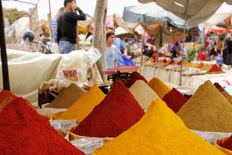 Spice Market in Morocco